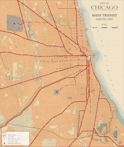 3.2-23-City of Chicago existing Mass Transit (2009)